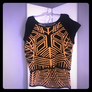 Ashly Stewart print sweater and skirt-NWT